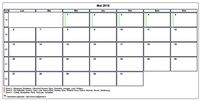 Choisissez les zones des vacances scolaires à afficher dans ce calendrier de mai 2017