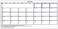 Choisissez les zones des vacances scolaires à afficher dans ce calendrier de janvier 2016