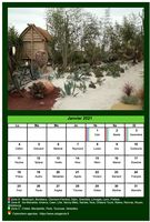 Calendrier mensuel 2005 avec une photo différente chaque mois