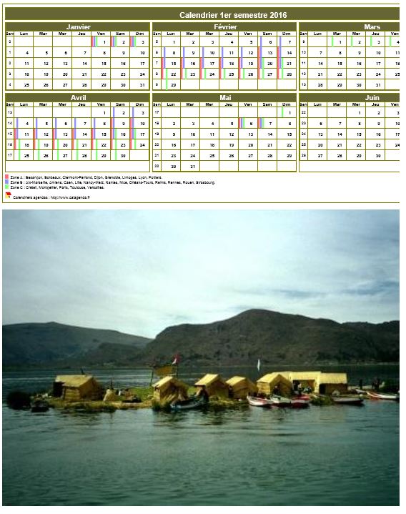 Modèle par défaut du calendrier agenda semestriel, 3 colonnes, un trimestre par ligne Modèle par défaut du calendrier agenda semestriel, 3 colonnes, un trimestre par ligne