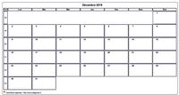Choisissez les zones des vacances scolaires à afficher dans ce calendrier de décembre 2017