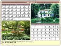 Calendrier 2017 bimestriel avec une photo différente chaque mois