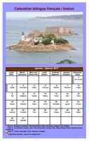 Calendrier mensuel 2017 breton