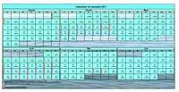 Calendrier 2017 à imprimer semestriel, format portrait, avec photo en fond de calendrier