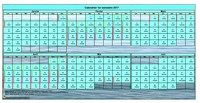 Calendrier 2017 à imprimer semestriel, format portrait, avec photo en fond de calendrier