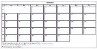Choisissez les zones des vacances scolaires à afficher dans ce calendrier d'août 2018