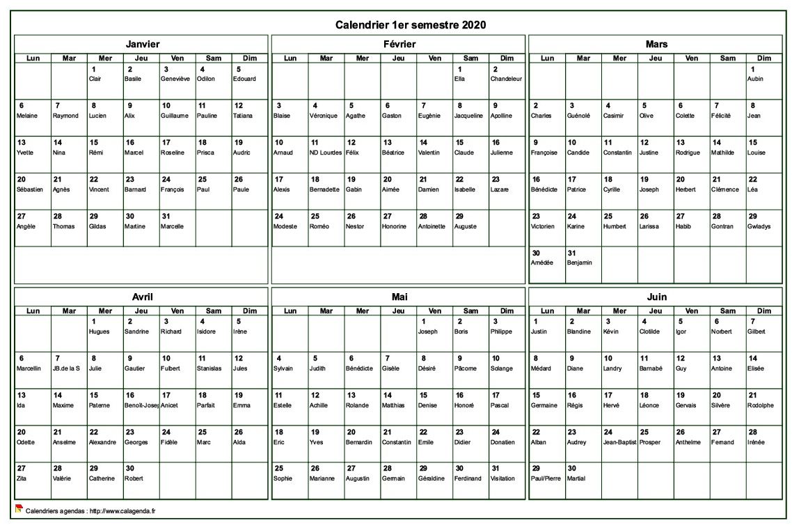 calendrier annuel avec semaine de calendrier Grand calendrier annuel 2020 vacances scolaires format A3 paysage pour une utilisation en format paysage