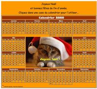 Calendrier 2020 spécial Noël Calendrier 2020 spécial Noël