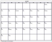 Calendrier d'août 2021 à imprimer vierge, avec les fêtes