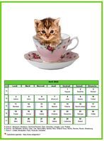 Calendrier d'avril chats