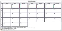 Choisissez les zones des vacances scolaires à afficher dans ce calendrier de novembre 2022