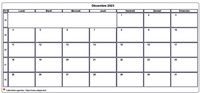 Choisissez les zones des vacances scolaires à afficher dans ce calendrier de décembre 2023