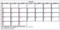 Choisissez les zones des vacances scolaires à afficher dans ce calendrier de juillet 2024
