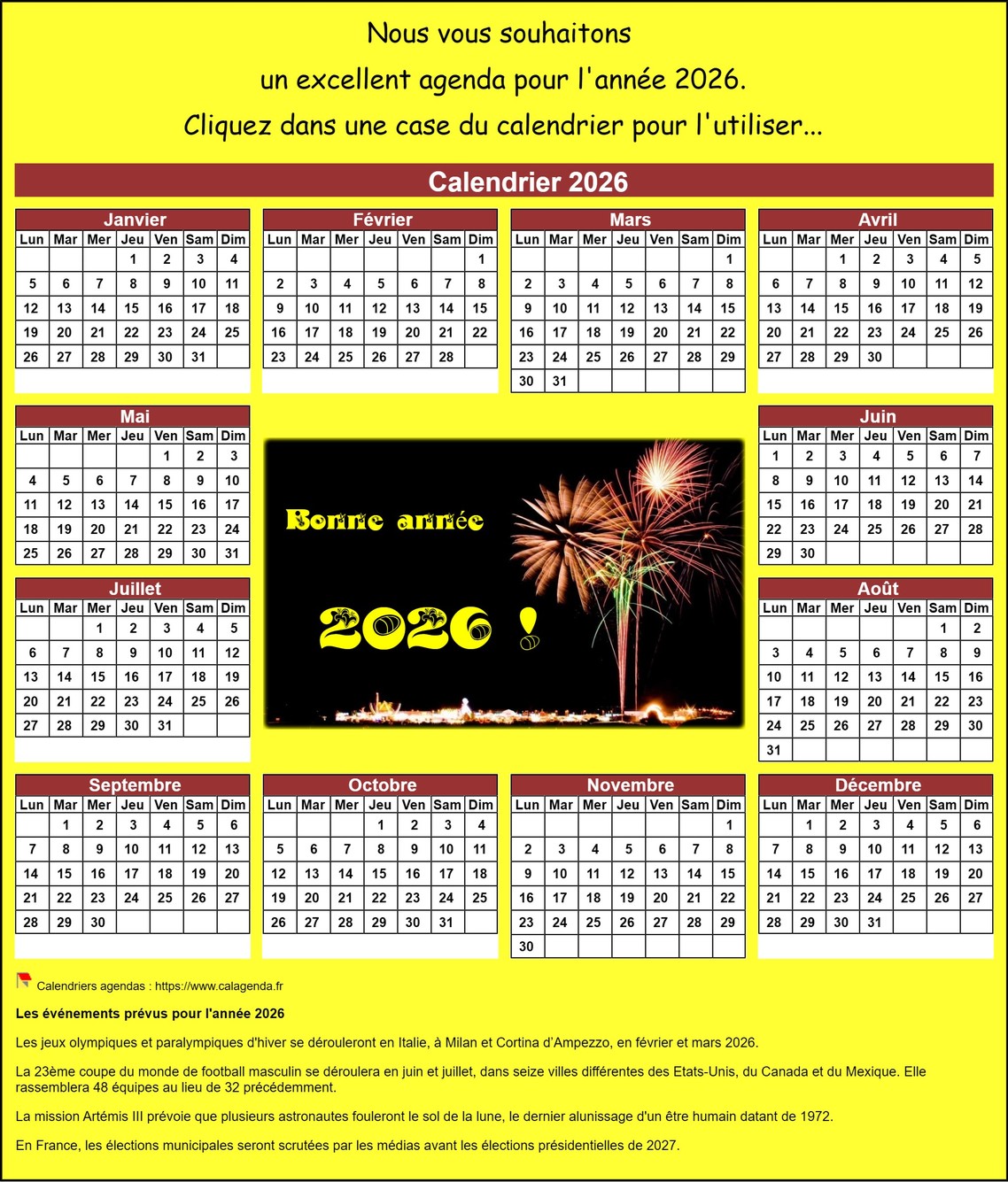 Bonne année 2026