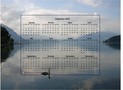 Calendrier 2027 annuel, format paysage, quatre colonnes par trois lignes, incrusté au centre d'une photo Calendrier 2027 annuel, format paysage, quatre colonnes par trois lignes, incrusté au centre d'une photo