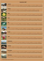 Calendrier 2027 annuel horizontal avec 12 photos Calendrier 2027 annuel horizontal avec 12 photos