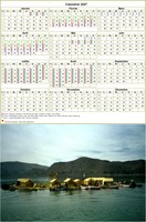 Calendrier 2027 annuel, 3 colonnes, une ligne par trimestre (format portrait avec photo) Calendrier 2027 annuel, 3 colonnes, une ligne par trimestre (format portrait avec photo)