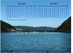 Calendrier 2027 décoratif à imprimer, bimestriel, format paysage, incrusté sur la partie haute d'une photo