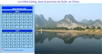 Calendrier 2027 décoratif à imprimer, bimestriel, format paysage, avec photo à droite