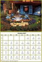 Calendrier 2027 à imprimer, d'avril, avec photographie au dessus