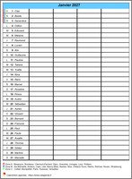 Calendrier planning d'avril 2027 vierge, format portrait, avec les fêtes