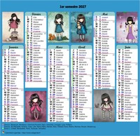 Calendrier 2027 semestriel Gorjuss Calendrier 2027 semestriel Gorjuss