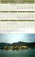 Modèle par défaut du calendrier agenda semestriel, 2 colonnes par 3 lignes Modèle par défaut du calendrier agenda semestriel, 2 colonnes par 3 lignes