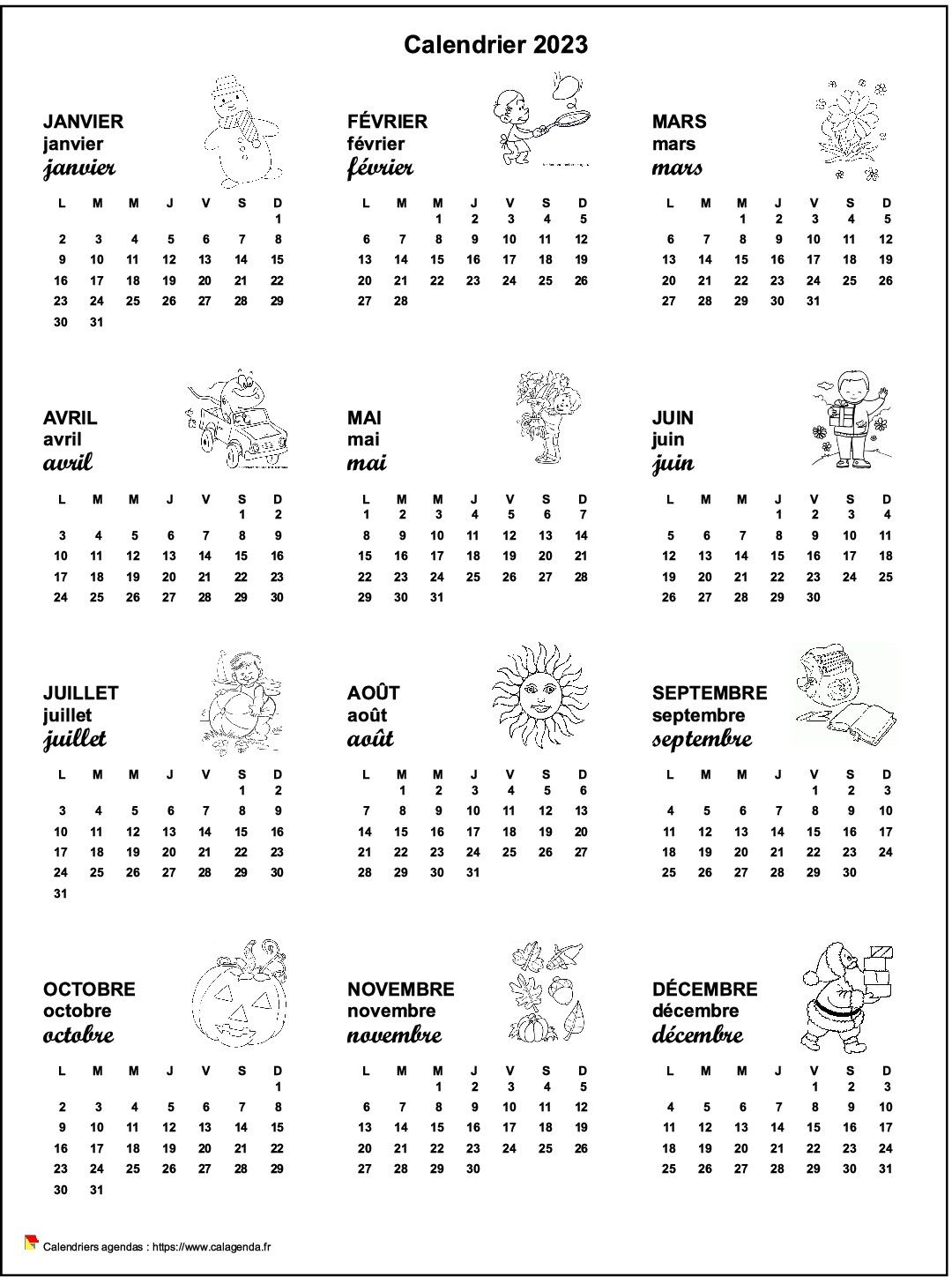 Calendrier 2032 annuel école primaire et maternelle Calendrier 2032 annuel école primaire et maternelle