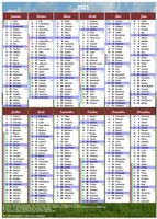 Calendrier 2026 avec les fetes et les vacances scolaires