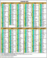 Calendrier 2026 annuel format portrait