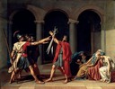 Combat des Horaces et des Curiaces - Le Serment des Horaces de Jacques-louis David - néoclassicisme