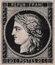Premier timbre poste français - Cérès 20 centimes noir